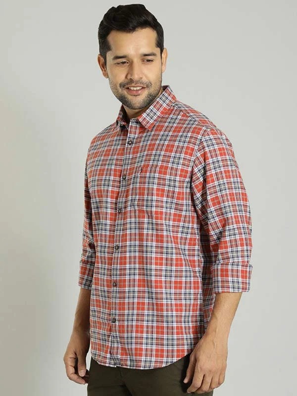 Indian Terrain Men Checkered Multicolor Shirt